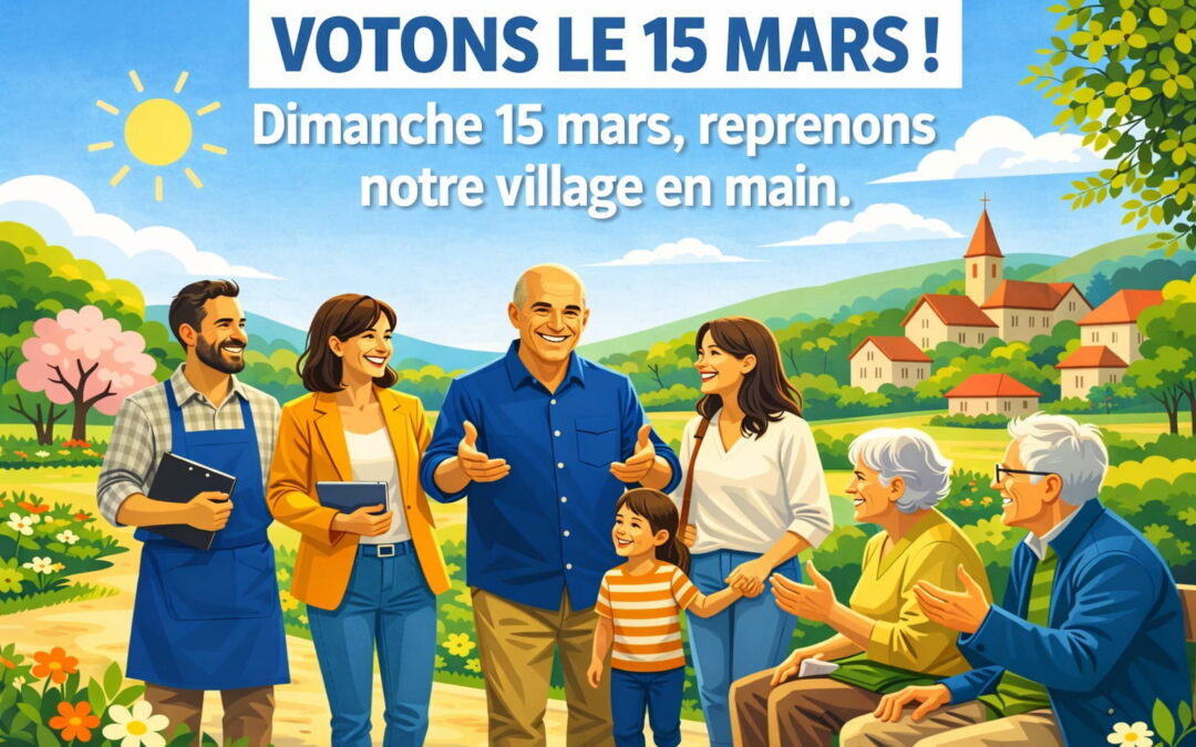 Dimanche 15 mars, reprenons notre village en main !