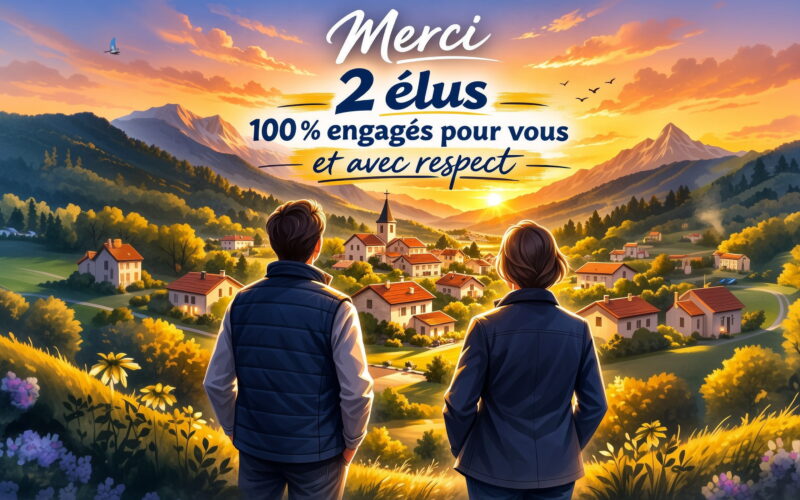 2 élus, merci à vous !